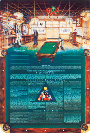 Rules of Eight Ball Poster